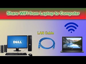 How to share WIFI through Ethernet Windows 10 | Use Laptop WIFI on PC | Share WIFI via LAN