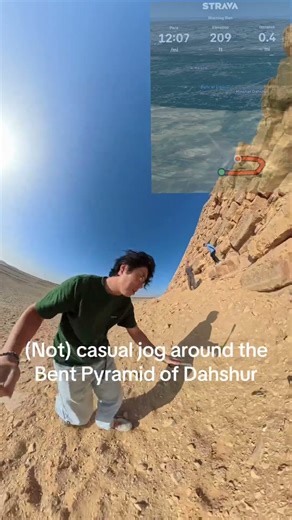 flying korean ep.30: Quick run around the pyramid to unlock a new Strava location