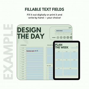Green Printable Planner: Daily, Weekly, Monthly, A4 (fillable PDF) - Etsy Canada