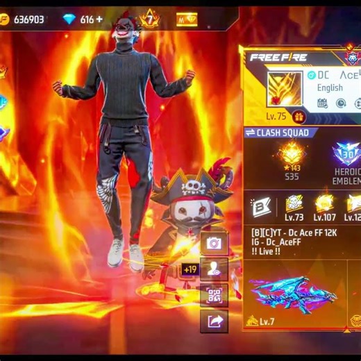 200+ Quadra DC Ace Profile ID 😈 PC Player #shorts #freefire