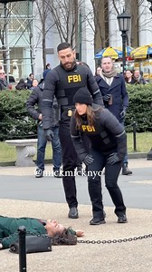 Behind the scenes of FBI filming earlier today… 🎬 | New York Mickey