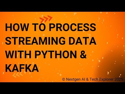 How to Process Streaming Data with Python & Kafka
