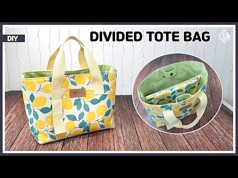 DIY How to make a Divided tote bag / hand bag / sewing tutorial [Tendersmile Handmade]