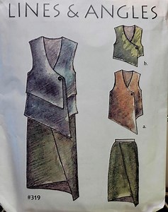 Lines and Angles 319 Sewing Pattern 1997 Asymmetrical Vest Skirt Womens XS XXL UNCUT - Etsy Canada