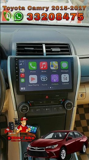 Toyota Camry 2015-2017 Android Screen Upgrade | Replaced Stereo Bright King #car #shorts