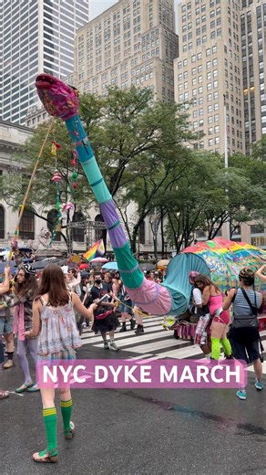 Giant Puppet at NYC Dyke March