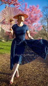 Step into spring with our Aurora lace dress, shown in navy, on heartmycloset.com and etsy 😍. , #retrostyle #1950sdress #vintagevogue #1930s #whatiwear #pinupstyle #pinupfashion #cocktaildress #weddingdress #pencildress #50sfashion #ootdstyle #customised #springcolors #1950s #workdress #retrogirl #retroaesthetic #vintage_daily #bride #bridesmaids #lacedress #navy | heartmycloset_clothing
