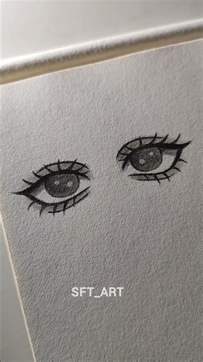 Drawing girl eyes ✨tutorial✨ #drawing #art #eyes #tutorial #sketch #shorts