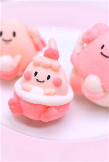 ぷにぷに💗💗💗 Squishy marshmallow💗💗💗 #ピンプク #ラッキー #ハピナス #ポケモン #ポケットモンスター #ポケモンマシュマロ研究部 #ポケモン情報局 #スイーツ #Happiny #Chansey #Blissey #Pokémon #Pokemon #marshmallow #sweets