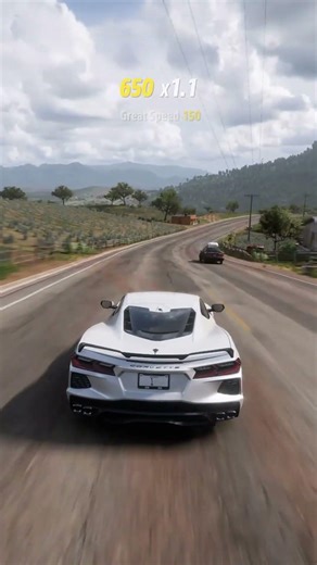 FH5 Cannonball Danger Sign 220m Jump with Chevrolet Corvette