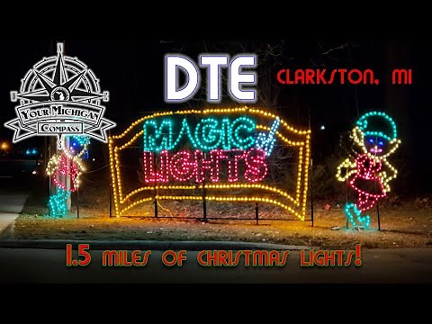 We visit DTE Magic of Lights in Clarkston, MI, a 1.5 mile lighted drive through holiday event