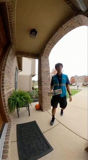 Amazon driver shoots his shot #shorts