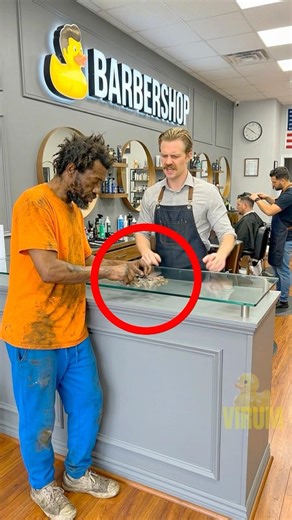 He Came For A Haircut, Got A New Life #shorts #kindness