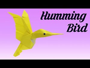 How to make origami Humming Bird (Michael G. Lafosse) step by step, DIY Paper Crafts Ideas