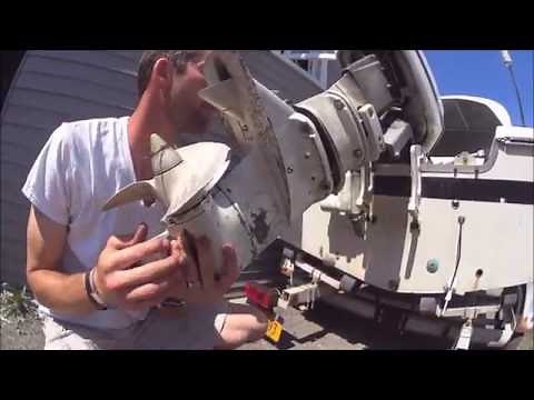1970 Chrysler 55HP outboard engine lower tear down