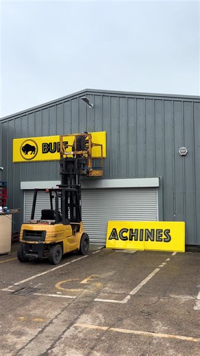 Our new Buffalo sign is getting installed today - now you’ll be able to see us from a mile away! 🦬🦬🦬 Contact us for more information or visit our website for an easy checkout experience 🦬🦬🦬 #minidigger #miniexcavator #forestrymachinery #trackeddumpers #skidsteer