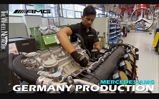 德国制造工厂 AMG一人一机 梅赛德斯·奔驰 - AMG 发动机 生产 组装测试