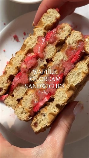 Summer’s not over until we say so… Fall can wait until these waffle ice-cream sandwiches are gone! We made ‘em three ways: 🍁 Tahini & Maple: Homestyle Waffles vanilla ice cream tahini caramel (tahini maple syrup salt!) 🪵 S’mores: Homestyle Waffles double chocolate ice cream vegan marshmallows 🍓 Berrylicious: Wildberry Buckwheat Waffles sorbet freeze-dried strawberries Which waffle’s calling your name? 🧇 | Nature's Path Organic