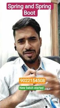 Spring and Spring Boot | New Batch is Going to Start 💯 | आसान भाषा में| #springboot #spring