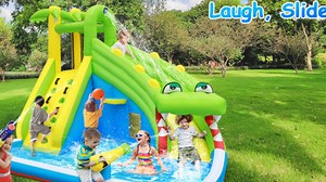 Watch Crocodile Inflatable Water Slide on Amazon Live