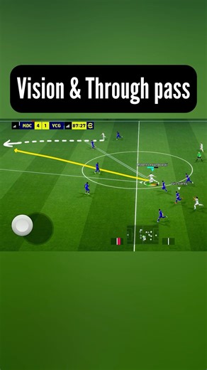 How to look 👀 and Through passing and RAN 🥶🥶 #efootball