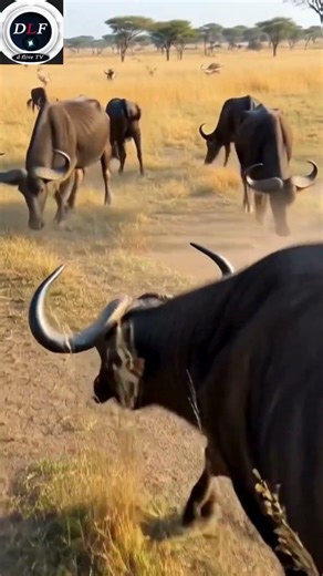 Real Buffalo POV Footage | Camera Mounted on Wild Buffalo in African Savanna