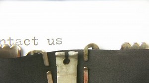 Typing Word Contact Us Old Vintage Stock Footage Video (100% Royalty-free) 22293820 | Shutterstock