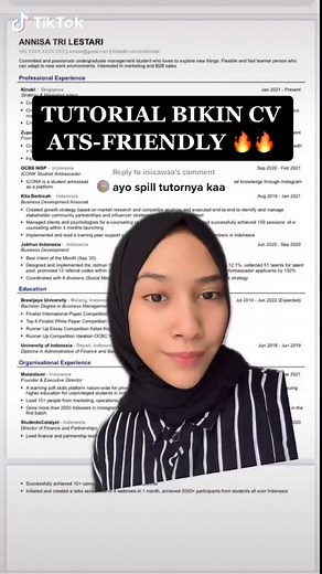 Membuat CV ATS-Friendly dengan Kinobi 💙