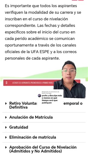 Respuesta a @Rocio Cachago 🎓 CURSOS VACACIONALES PARA ESTUDIANTES ESPE ¿Estás en 1ro, 2do o 3er semestre y quieres pasar tus materias sin sufrir? 📚🔥 En Profe Valle te ayudamos a dominar las materias más difíciles de la universidad y asegurar tu éxito académico. ✅ Física ✅ Álgebra Lineal ✅ Química ✅ Ecuaciones Diferenciales ✅ Cálculo Vectorial ✅ Métodos Numéricos ✅ Cálculo Diferencial e Integral 👨‍🏫 Clases claras, prácticas y enfocadas en aprobar 💻 Modalidad presencial y virtual 📍 Sangolqu