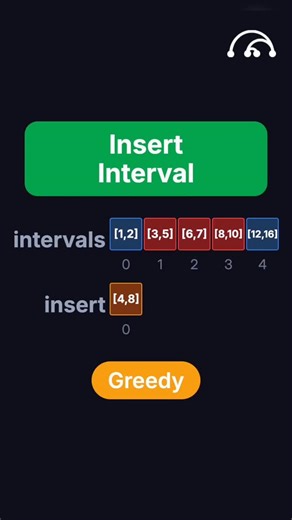 Insert Interval | LeetCode 57 | Greedy Pattern Explained Another 🔥 Blind 75 must-know problem! You’re given non-overlapping intervals sorted by start time. Insert a new interval and merge if needed. Sounds easy… but the trick is the 3-phase greedy approach 👇 💡 Strategy: 1️⃣ Add all intervals that end before new interval starts 2️⃣ Merge all overlapping intervals 3️⃣ Add remaining intervals No sorting needed. One pass. Clean logic. ⚡ Time Complexity: O(n) ⚡ Space Complexity: O(n) This pattern 