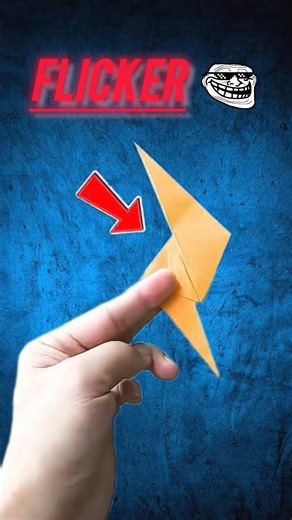 easy paper flicker toy,paper toy,paper flying toy.#shorts #aesthetic