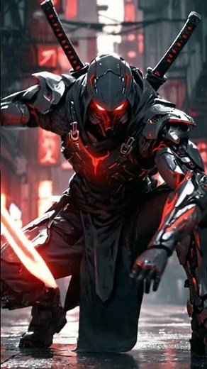 ⚡ Cyber Samurai: The Shadow of the Future ⚔️ #aivideo #ytshorts