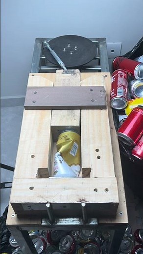 Who Gets It? Crushing Cans Is Weirdly Addictive!🤪 satisfying# crushing# machine# DIY# can