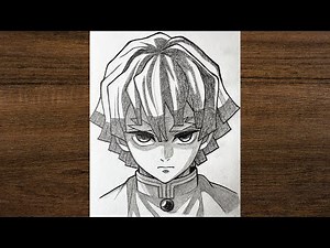 Zenitsu Sketch from Demon Slayer | Step by Step Pencil Drawing | anime drawing