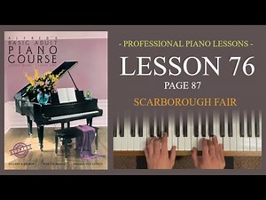 Alfred Basic Adult Piano Course Lesson Book Level 1 | Page 87 Scarborough Fair