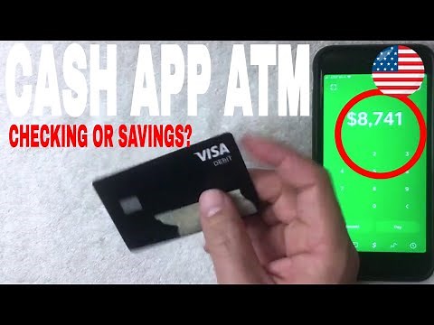 ✅ Cash App Cash Card ATM Withdrawal - Choose Checking Or Savings 🔴