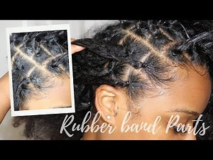 How To: Part Hair for Rubber Band Method Crochet Styles | Abby Jahaira