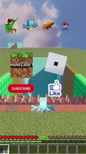 mobs vs dripstone #minecraft #memes #gaming