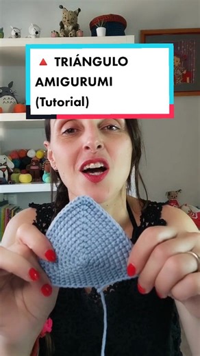 🔺 TUTORIAL TRIÁNGULO AMIGURUMI #ganchillofacil #amigurumis #aprenderatejer #ganchillo #ganchillocreativo #tejeresmisuperpoder