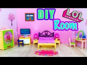 DIY Chambre de Poupée LOL Surprise Oops Baby #Hairgaols LOL Doll Bedroom