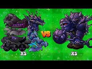 PVZ 1 FUSION 3.3 CHALLENGE!! 5 ULTIMATE PLANTS OBSIDIAN VS 5 OBSIDIAN GARGANTUAR - PLANTS VS ZOMBIES