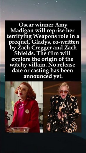 Aunt Gladys Is Getting Her Own Movie: 'Weapons' Prequel in the Works #WeaponsMovie #AmyMadigan