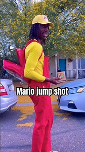 Mario making a jump shot #1stbyrd #dance #cosplay #trending