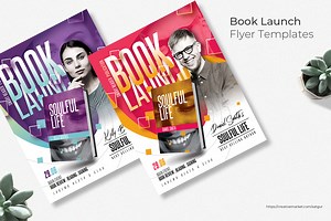Book Launch Flyer Templates PSD, a Flyer Template by Satgur Graphic Design