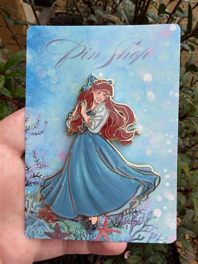 Ariel Little Mermaid Blue Dress Fantasy Pin - Etsy