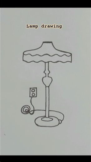 Hot standing Lamp drawing tutorial
