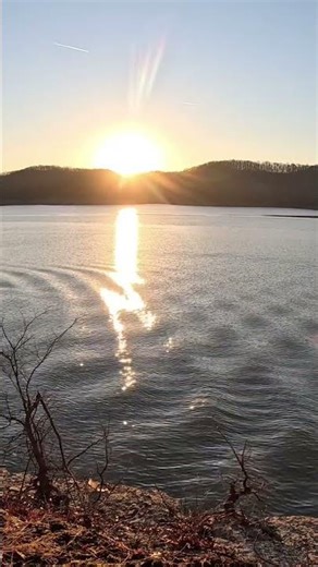 Sunrise Ripples Across a Quiet Lake 🌅 Calm Nature Moment #watersounds #naturedaily #naturelovers