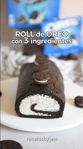 No-bake Oreo cake with 3 ingredients 💙 #easydesserts #recipe #nobakedesserts