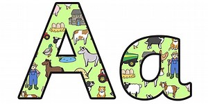 Farm Themed Display Lettering