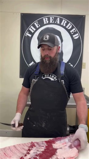 527K views · 7.1K reactions | Pork St Louis Style Ribs  #reels #butcher #butchering #pork #pig #porkribs #youtube #howto #tutorial #thebeardedbutchers #viral #trending | The Bearded Butchers | Facebook